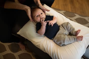 Baby getting adjusted